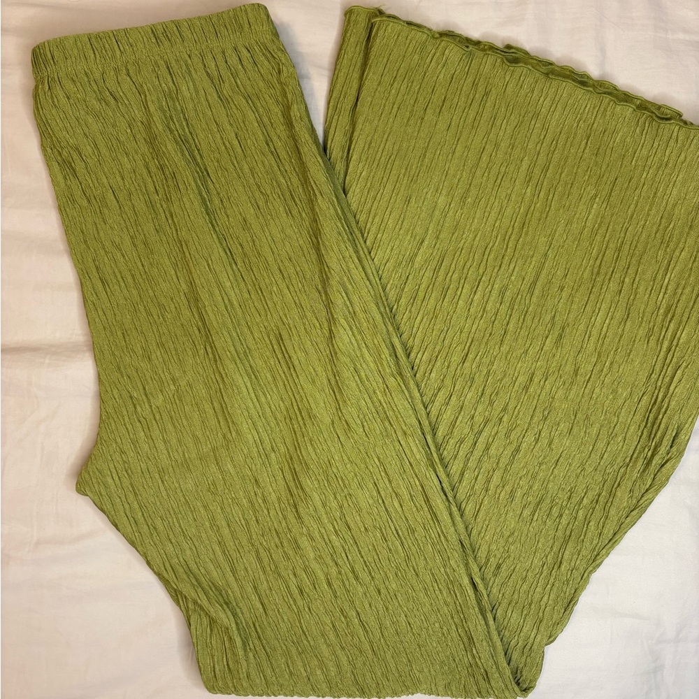 wild fable Olive Green Ribbed Boot Cut Pants
